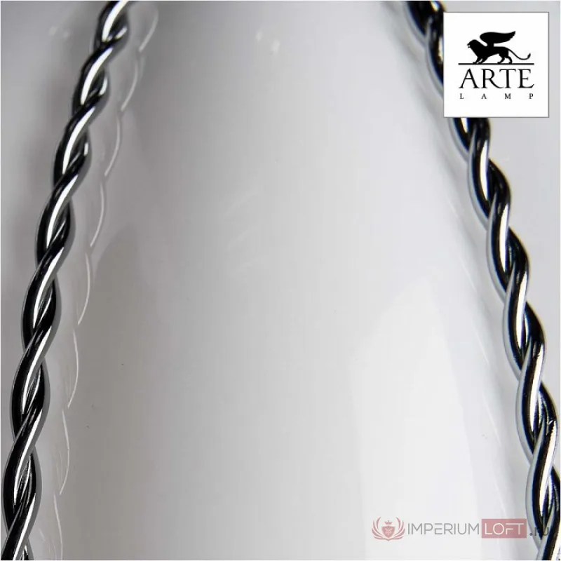 Подвесной светильник Arte Lamp Venezia A2115SP-1WH Цвет арматуры хром Цвет плафонов белый от ImperiumLoft