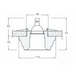 Встраиваемый светильник Donolux DL210 DL210G