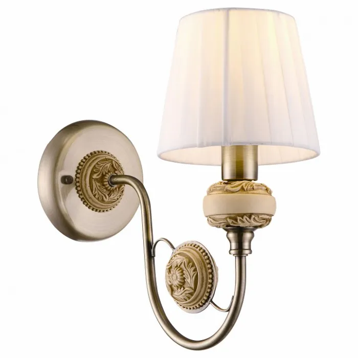 Бра Arte Lamp Intaglio A9583AP-1AB Цвет арматуры бронза Цвет плафонов белый от ImperiumLoft