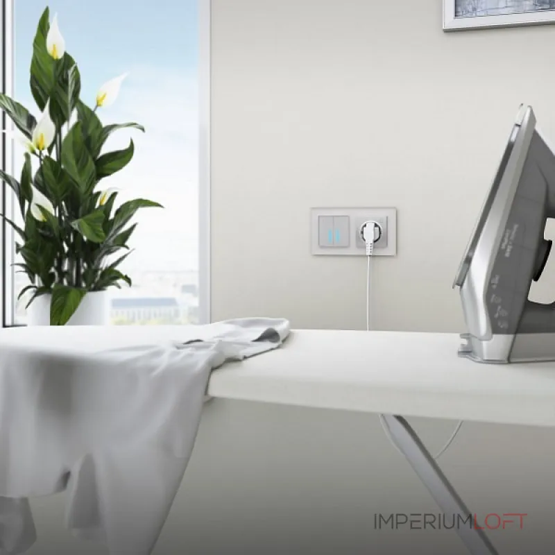 Выключатель сенсорый двухклавишный с подсветкой и функцией Wi-Fi, без рамки Werkel Серебряный W4520606 от ImperiumLoft Выключатель сенсорый двухклавишный с подсветкой и функцией Wi-Fi, без рамки Werkel Серебряный W4520606 от ImperiumLoft