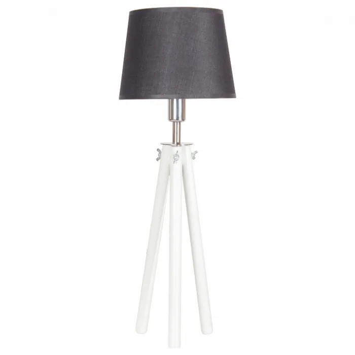 Настольная лампа декоративная TopDecor Stello Stello T1 10 02g Цвет плафонов черный Цвет арматуры белый от ImperiumLoft