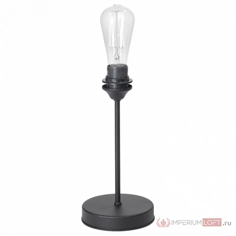 Настольная лампа декоративная Vitaluce V4433 V4433-1/1L Цвет арматуры черный Цвет плафонов коричневый от ImperiumLoft