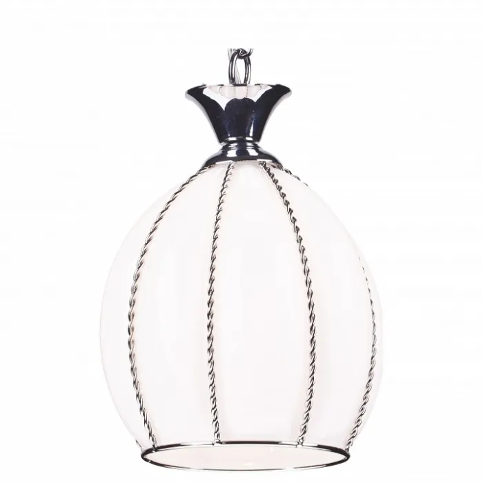 Подвесной светильник Arte Lamp Venezia A2115SP-1WH Цвет арматуры хром Цвет плафонов белый от ImperiumLoft
