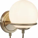 Бра Arte Lamp Bergamo A2990AP-1AB Цвет арматуры бронза Цвет плафонов белый
