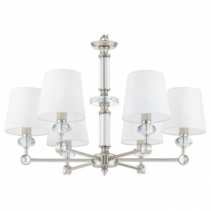 Подвесная люстра Maytoni Riverside MOD018PL-06CH Цвет арматуры хром Цвет плафонов белый от ImperiumLoft