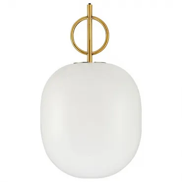 Подвесной светильник Favourite Sincera 2655-1P цвет арматуры латунь цвет плафонов белый от ImperiumLoft