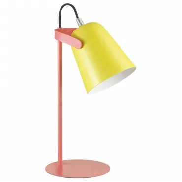 Настольная лампа офисная Lumion Kenny 3653/1T Цвет арматуры оранжевый Цвет плафонов желтый