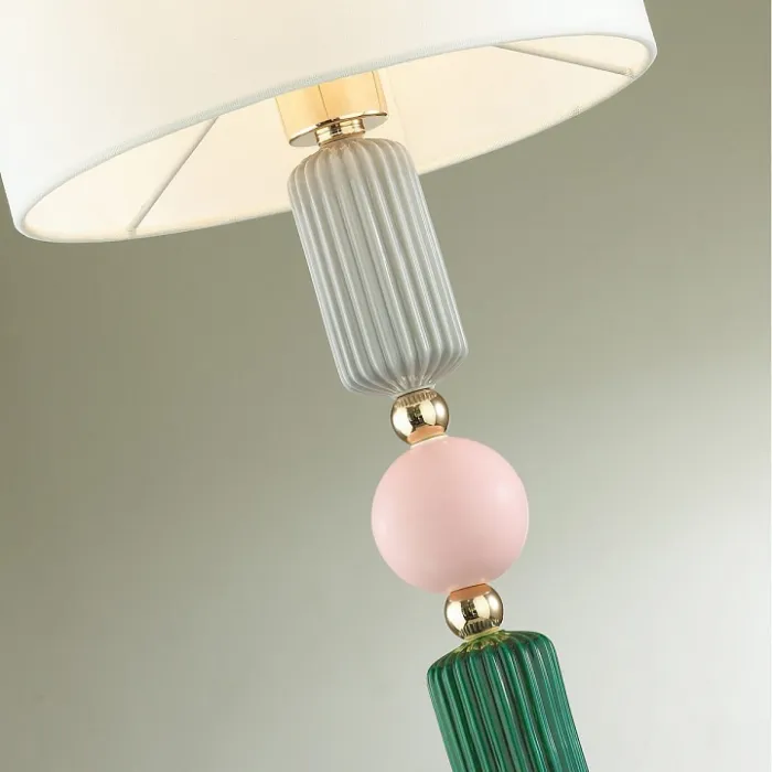 Настольная лампа декоративная Odeon Light Candy 3 4861/1T Цвет плафонов белый Цвет арматуры золото от ImperiumLoft