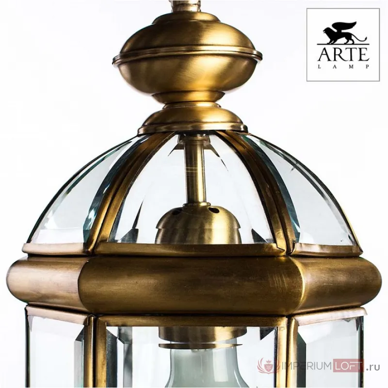 Подвесной светильник Arte Lamp Rimini A6501SP-1AB Цвет арматуры бронза Цвет плафонов прозрачный от ImperiumLoft