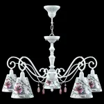 Подвесная люстра Lamp4You Classic 19 E3-05-WM-LMP-O-13-CRL-E3-05-PK-DN Цвет арматуры белый Цвет плафонов белый от ImperiumLoft