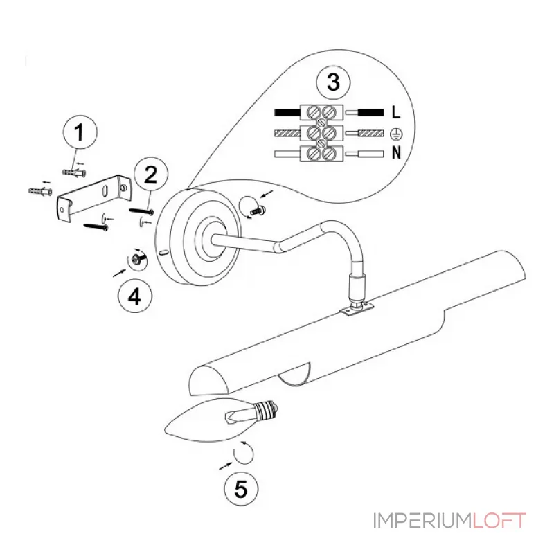 Подсветка для картин Globo Picture 4405 Цвет арматуры латунь Цвет плафонов латунь от ImperiumLoft Подсветка для картин Globo Picture 4405 Цвет арматуры латунь Цвет плафонов латунь от ImperiumLoft