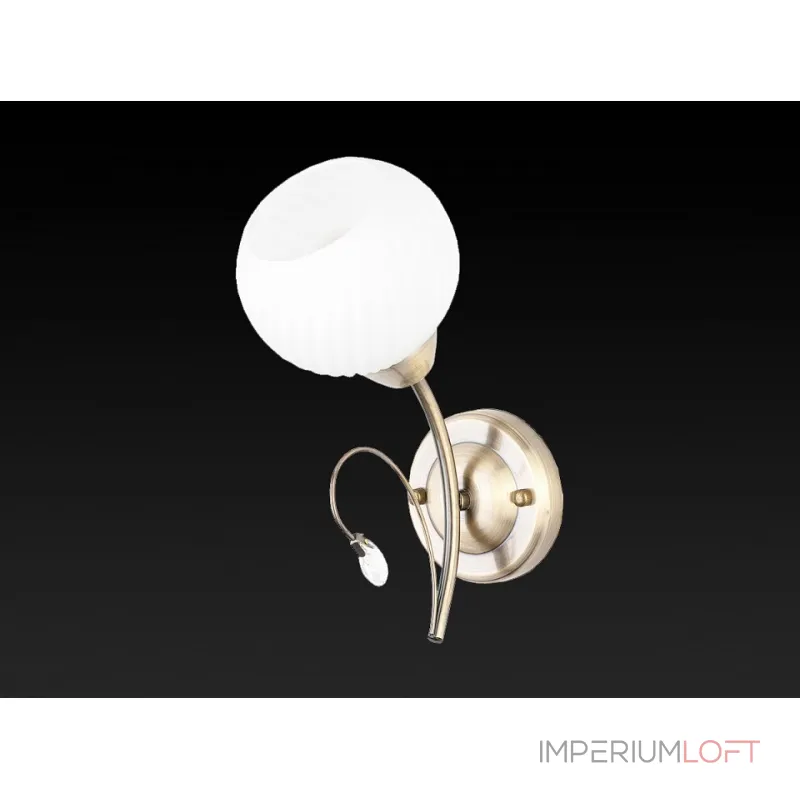 Бра TopLight Beryl TL3540B-01AB Цвет арматуры бронза Цвет плафонов белый
