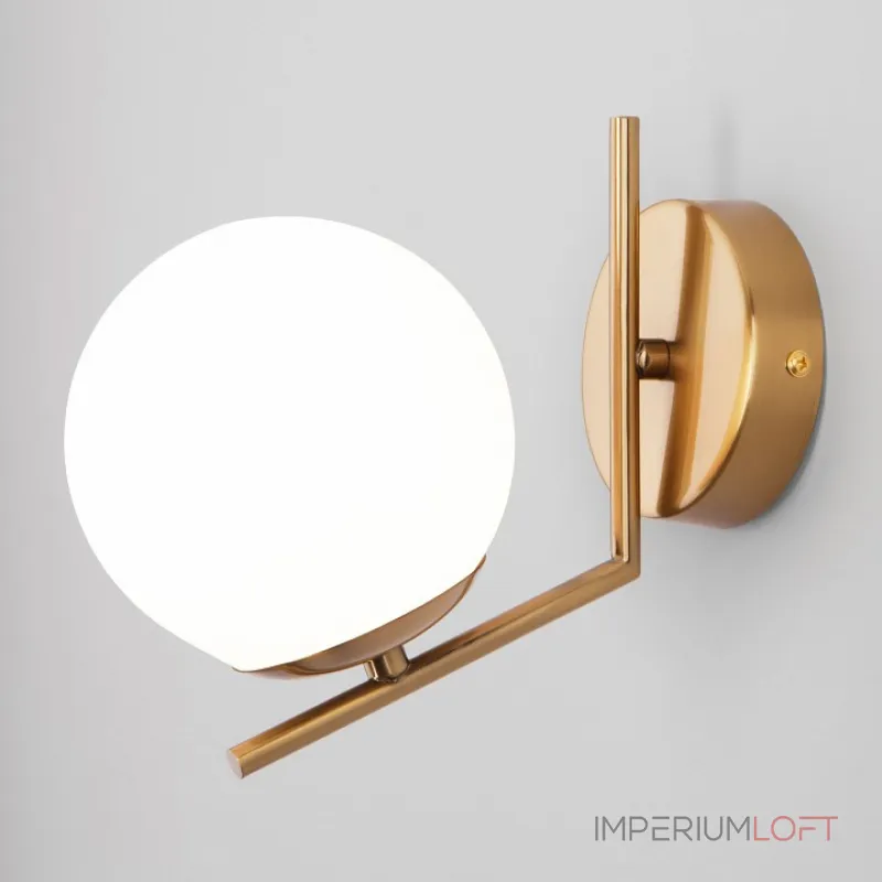 Бра Eurosvet Frost 70152/1 латунь Цвет плафонов белый Цвет арматуры латунь