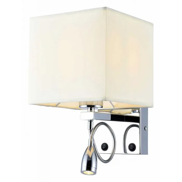 Бра с подсветкой Stilfort Duo 2064/00/02W Цвет плафонов кремовый Цвет арматуры хром от ImperiumLoft