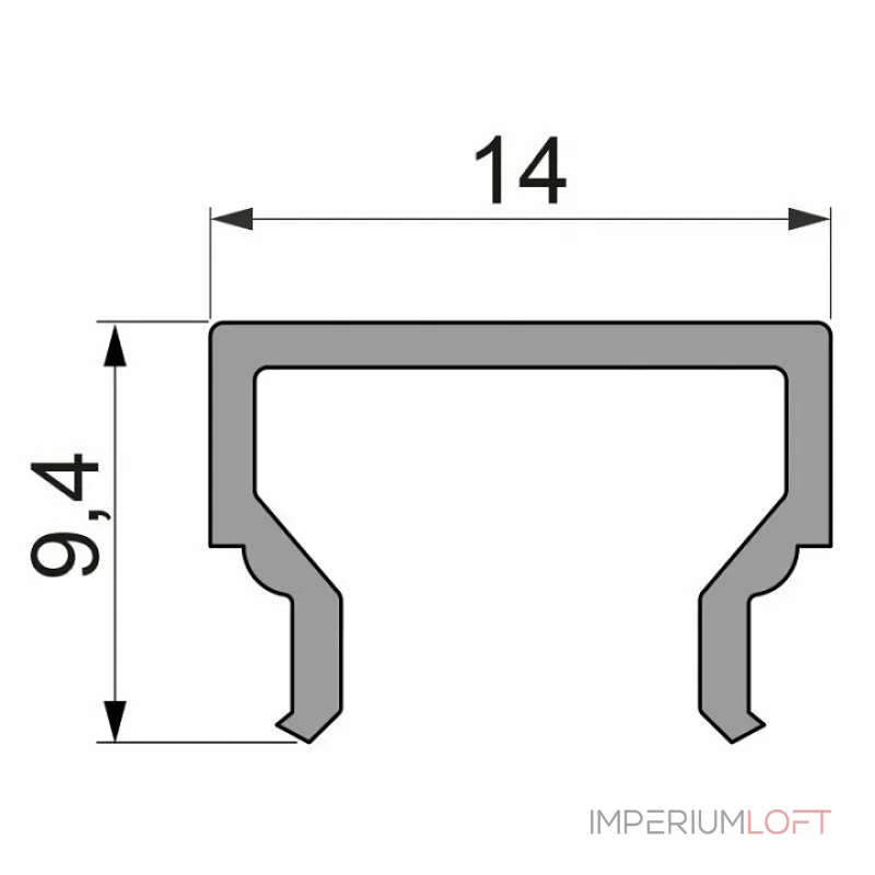 Профиль накладной  Deko-Light H-01-08 984005
