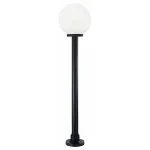 Наземный высокий светильник Ideal Lux Classic Globe CLASSIC GLOBE PT1 BIG OPALE Цвет арматуры черный Цвет плафонов прозрачный