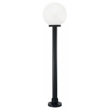 Наземный высокий светильник Ideal Lux Classic Globe CLASSIC GLOBE PT1 BIG OPALE Цвет арматуры черный Цвет плафонов прозрачный