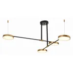 Люстра на штанге ST-Luce Farone SL1605.403.04 Цвет плафонов латунь Цвет арматуры черный от ImperiumLoft