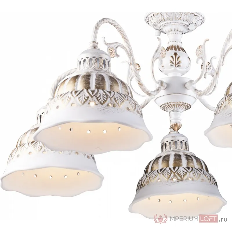 Люстра на штанге Arte Lamp Chiesa A2814PL-5WG Цвет арматуры золото Цвет плафонов золото от ImperiumLoft
