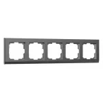 Рамка на 5 постов Werkel Stark графит матовый W0051864