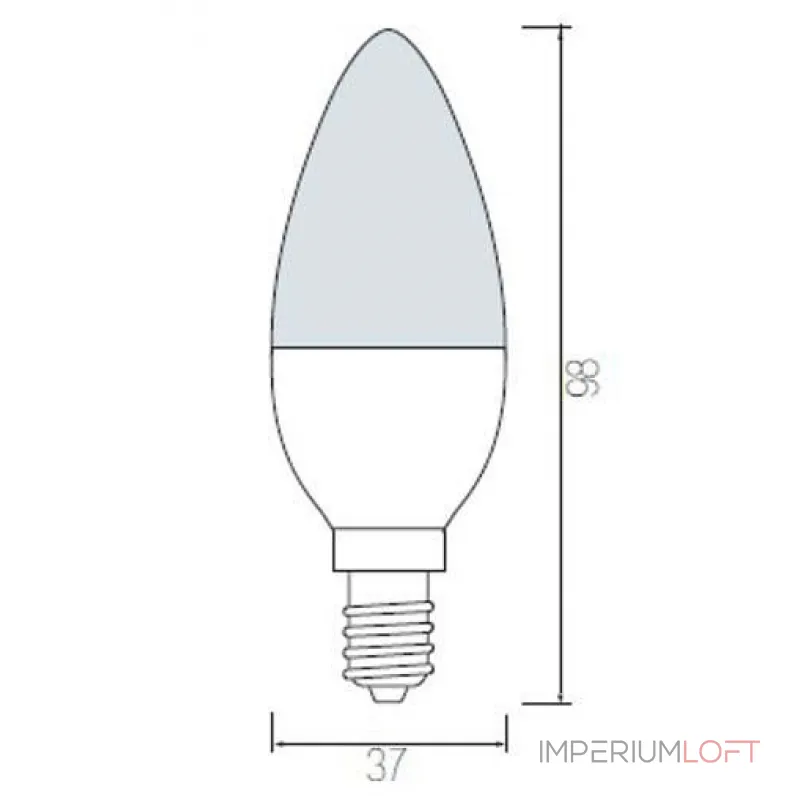 Лампа светодиодная Horoz Electric HL4360L E14 4Вт 6400K HRZ00000022
