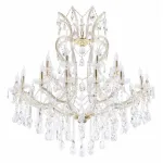 Подвесная люстра Maytoni Doris DIA881-PL-24-G Цвет арматуры золото Цвет плафонов прозрачный от ImperiumLoft