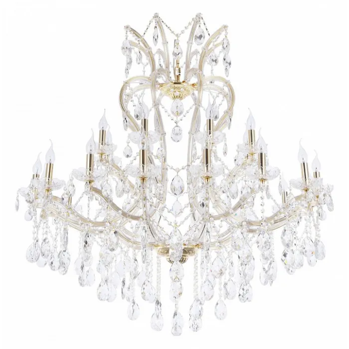 Подвесная люстра Maytoni Doris DIA881-PL-24-G Цвет арматуры золото Цвет плафонов прозрачный от ImperiumLoft