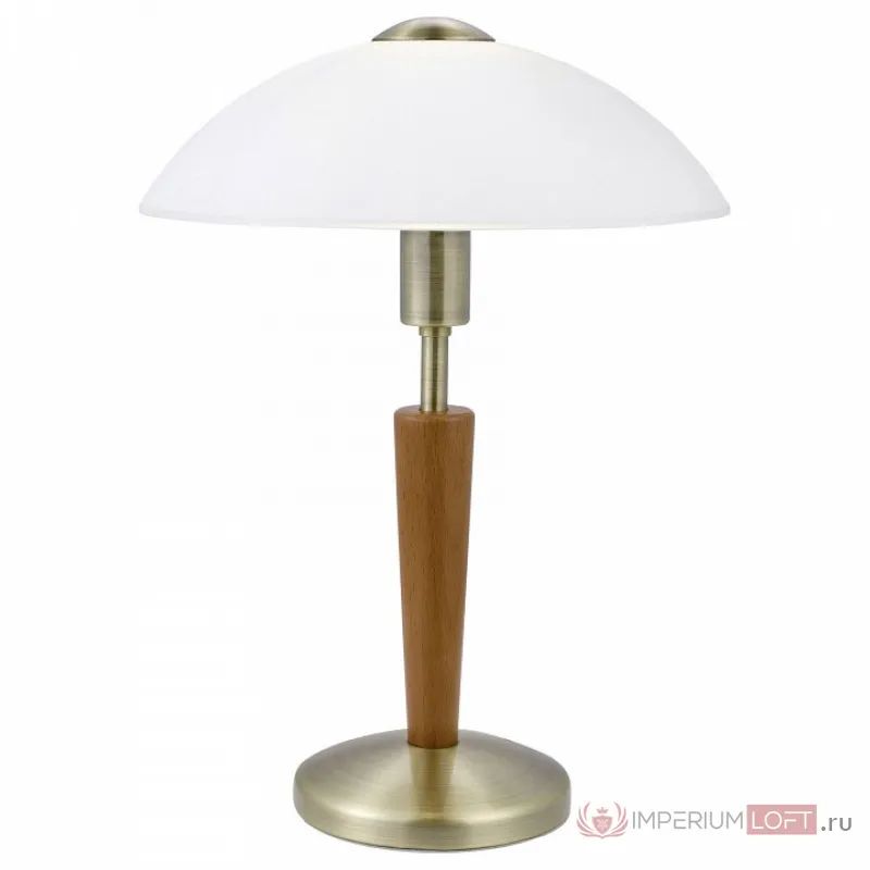 Настольная лампа декоративная Eglo ПРОМО Solo 1 87256 Цвет арматуры коричневый от ImperiumLoft