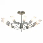 Люстра на штанге Lussole Lano LSA-2813-10 Цвет арматуры никель от ImperiumLoft