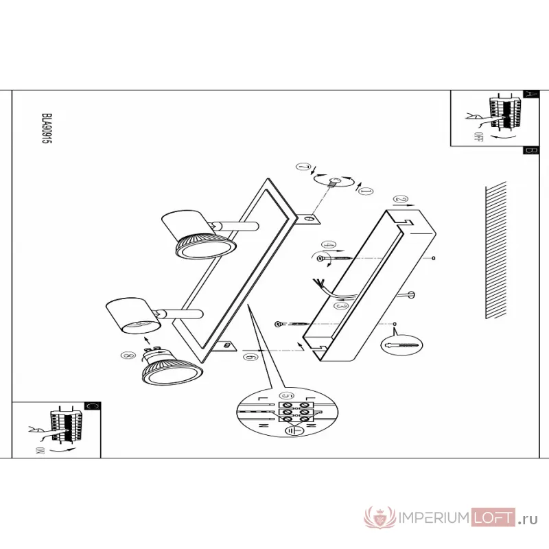 Спот Eglo Rottelo 90915 Цвет арматуры хром от ImperiumLoft