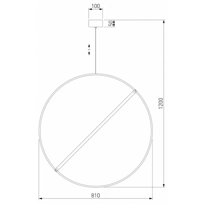 Подвесной светильник Eurosvet Element 90283/1 хром от ImperiumLoft