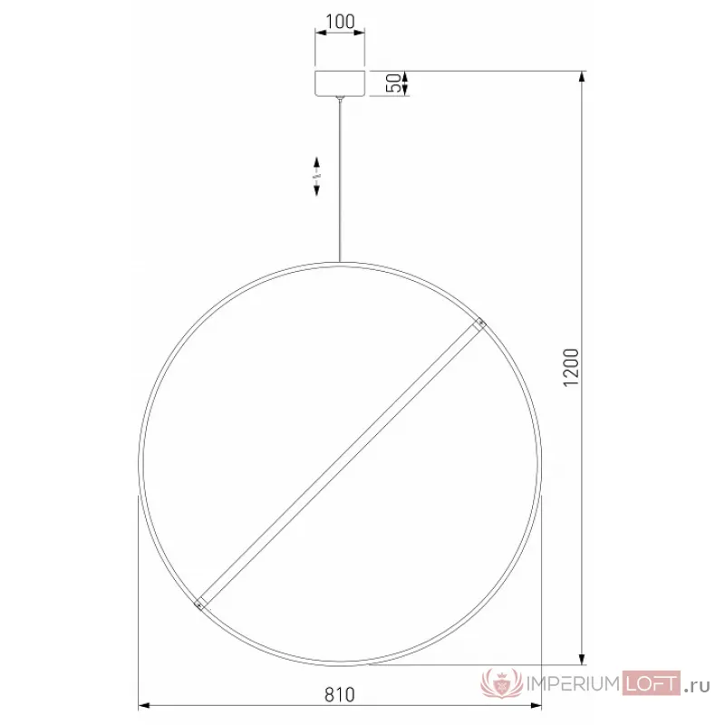 Подвесной светильник Eurosvet Element 90283/1 хром от ImperiumLoft