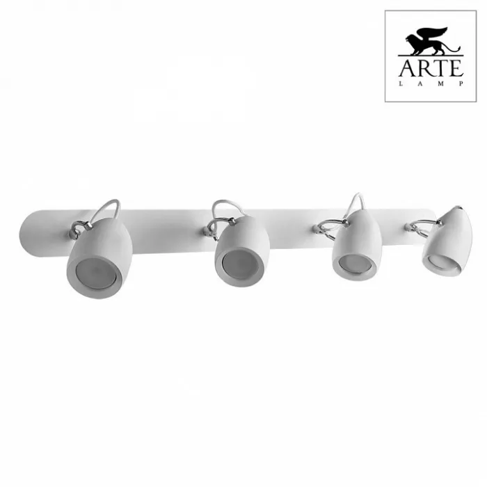 Спот Arte Lamp Atlantis A4004PL-4WH Цвет арматуры белый Цвет плафонов белый от ImperiumLoft
