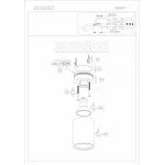 Накладной светильник Denkirs DK3007 DK3007-WH Цвет арматуры белый Цвет плафонов прозрачный от ImperiumLoft