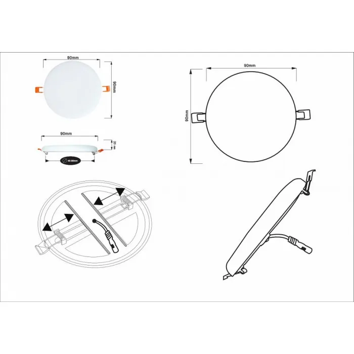 Встраиваемый светильник Arte Lamp Prior A7981PL-1WH Цвет плафонов белый Цвет арматуры белый от ImperiumLoft