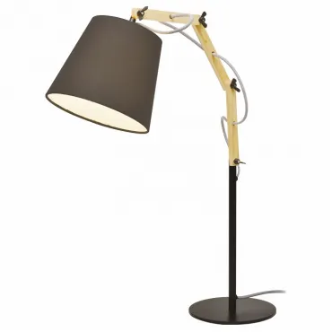 Настольная лампа декоративная Arte Lamp Pinocchio A5700LT-1BK Цвет арматуры коричневый Цвет плафонов черный