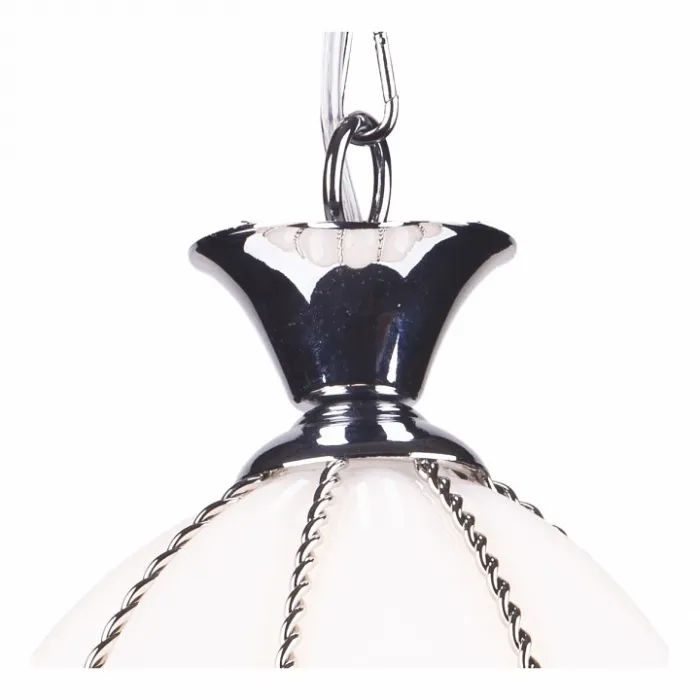 Подвесной светильник Arte Lamp Venezia A2115SP-1WH Цвет арматуры хром Цвет плафонов белый от ImperiumLoft