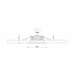 Встраиваемый светильник Donolux DL18891 DL18891/9W White R Dim Цвет арматуры черный от ImperiumLoft