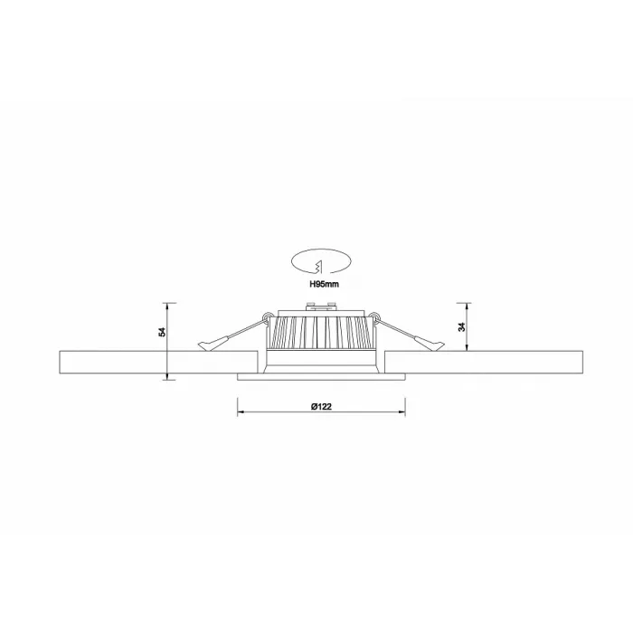 Встраиваемый светильник Donolux DL18891 DL18891/9W White R Dim Цвет арматуры черный от ImperiumLoft