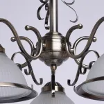Подвесная люстра DeMarkt City Олимп 1 318014405 Цвет плафонов прозрачный Цвет арматуры латунь от ImperiumLoft