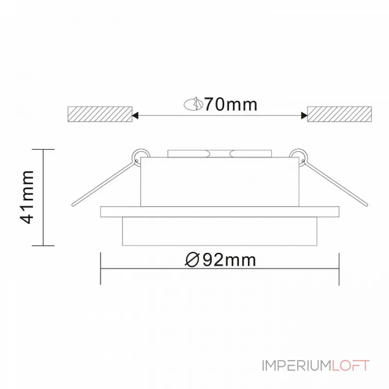 Встраиваемый светильник ST-Luce Chomia ST206.508.01 Цвет арматуры белый