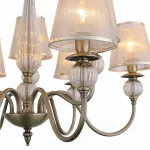 Подвесная люстра EVOLUCE Grazia SL185.303.09 Цвет арматуры бронза Цвет плафонов коричневый от ImperiumLoft