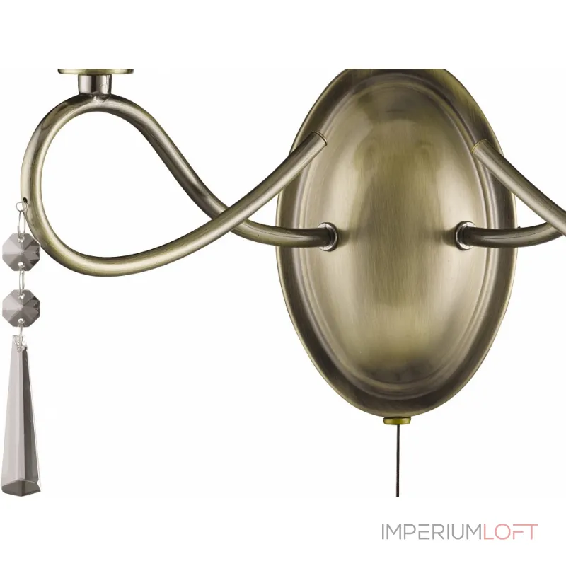 Бра Arte Lamp Logico A1035AP-2AB Цвет арматуры бронза Цвет плафонов белый