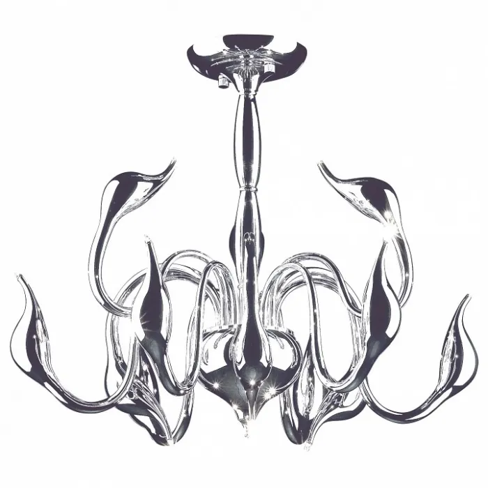 Люстра на штанге Lightstar Cigno Collo 751024 Цвет арматуры хром от ImperiumLoft