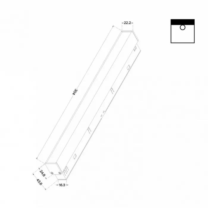 Встраиваемый светильник Maytoni Basis TR030-2-12W4K-B от ImperiumLoft