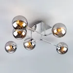 Потолочная люстра Eurosvet Evita 30140/6 хром Цвет плафонов хром Цвет арматуры хром от ImperiumLoft