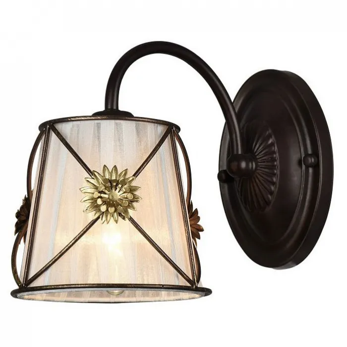 Бра Arte Lamp Fortuna A5495AP-1BR Цвет арматуры золото Цвет плафонов белый от ImperiumLoft