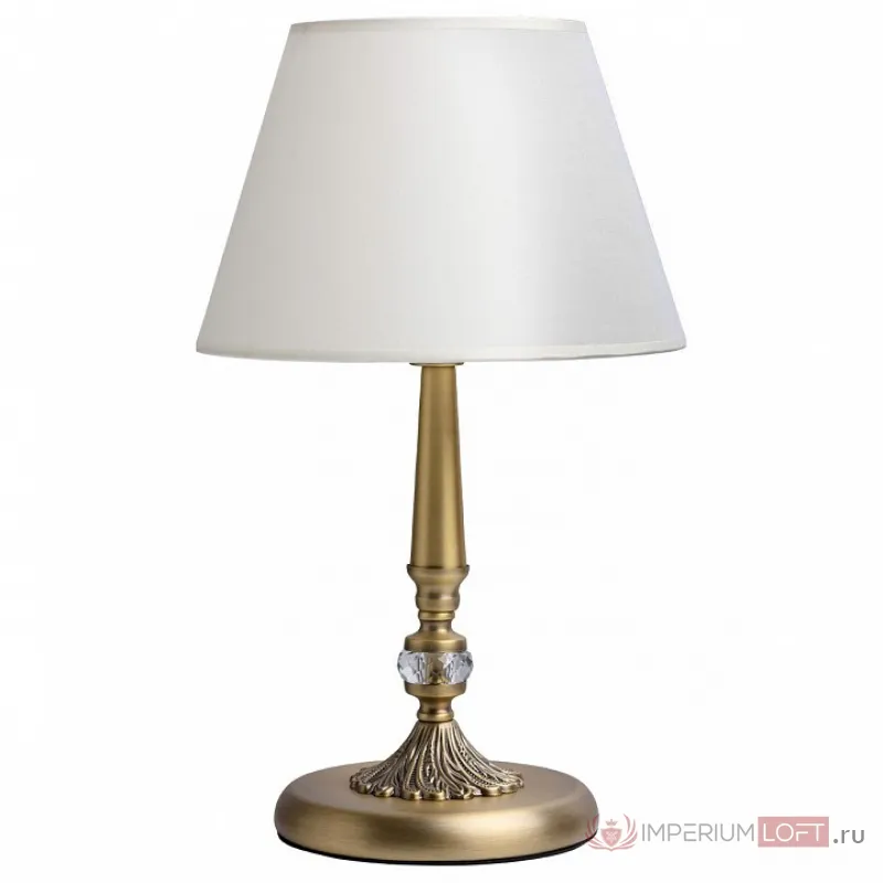 Настольная лампа декоративная MW-Light Аврора 1 371030501 Цвет арматуры бронза Цвет плафонов белый от ImperiumLoft