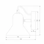 Бра Eurosvet Canotier 20083/1 белый/золото от ImperiumLoft