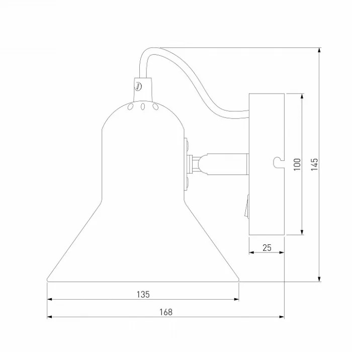 Бра Eurosvet Canotier 20083/1 белый/золото от ImperiumLoft